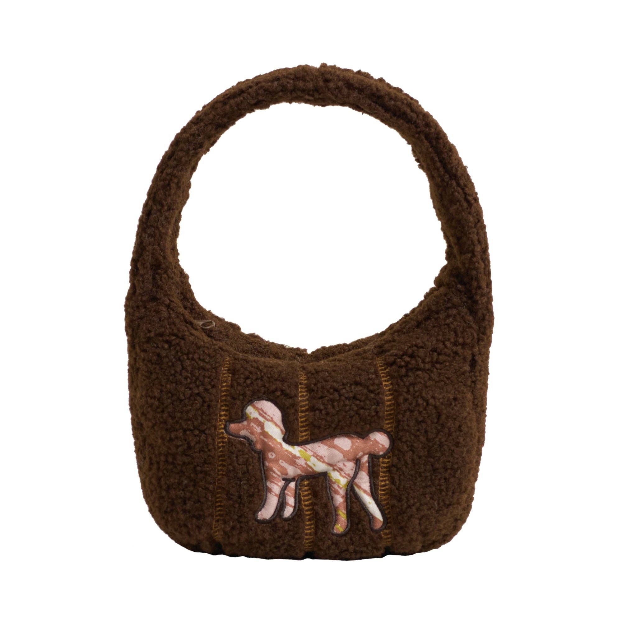 Pan Pan Half Moon Shearling Bag