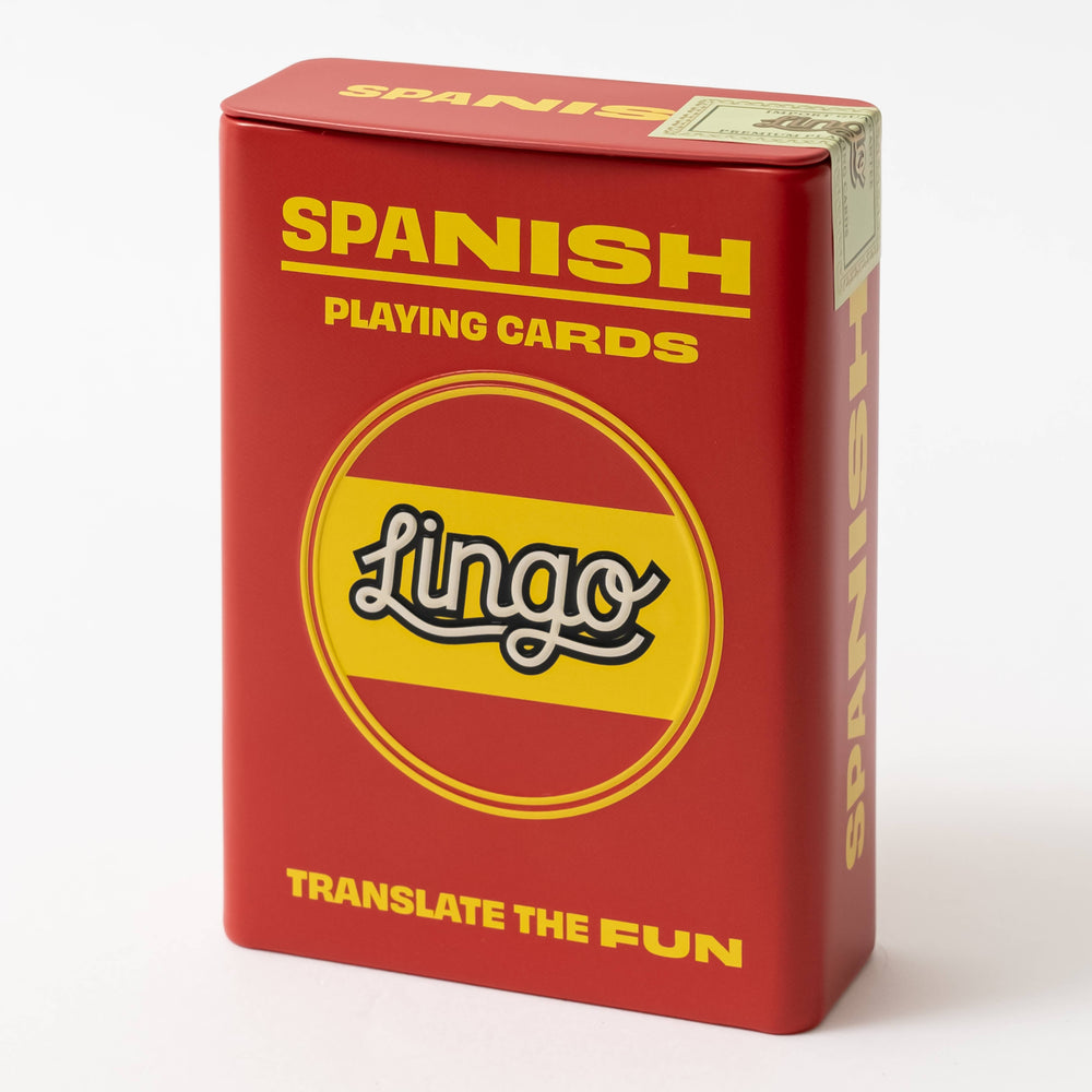 Spanish Travel Playing Cards in Tin Case