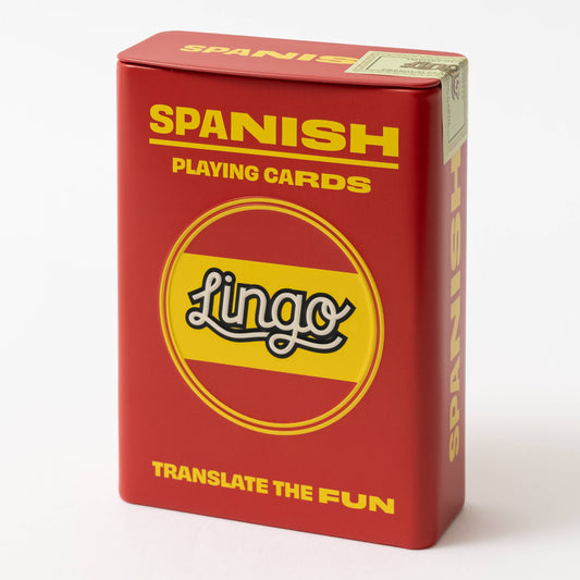 Spanish Travel Playing Cards in Tin Case