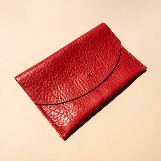 Envelope Pouch - Tomato Leather