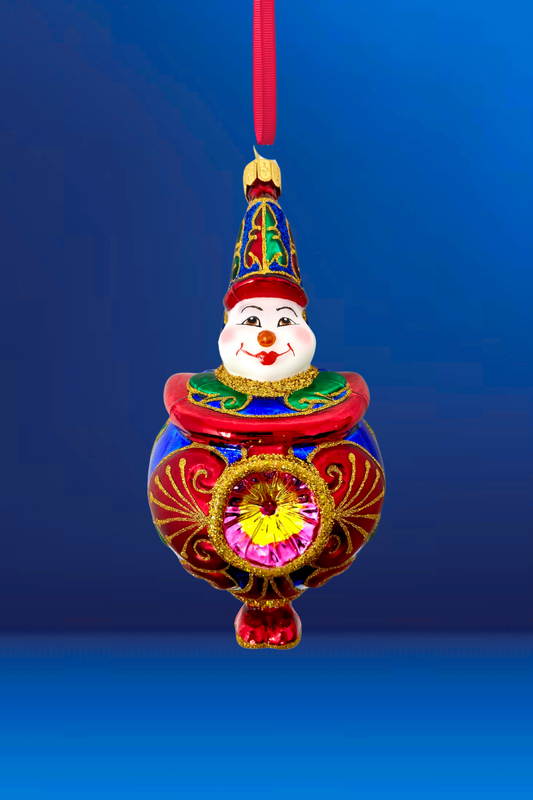 Ringmaster Circus Holiday Polish Glass Christmas Ornament