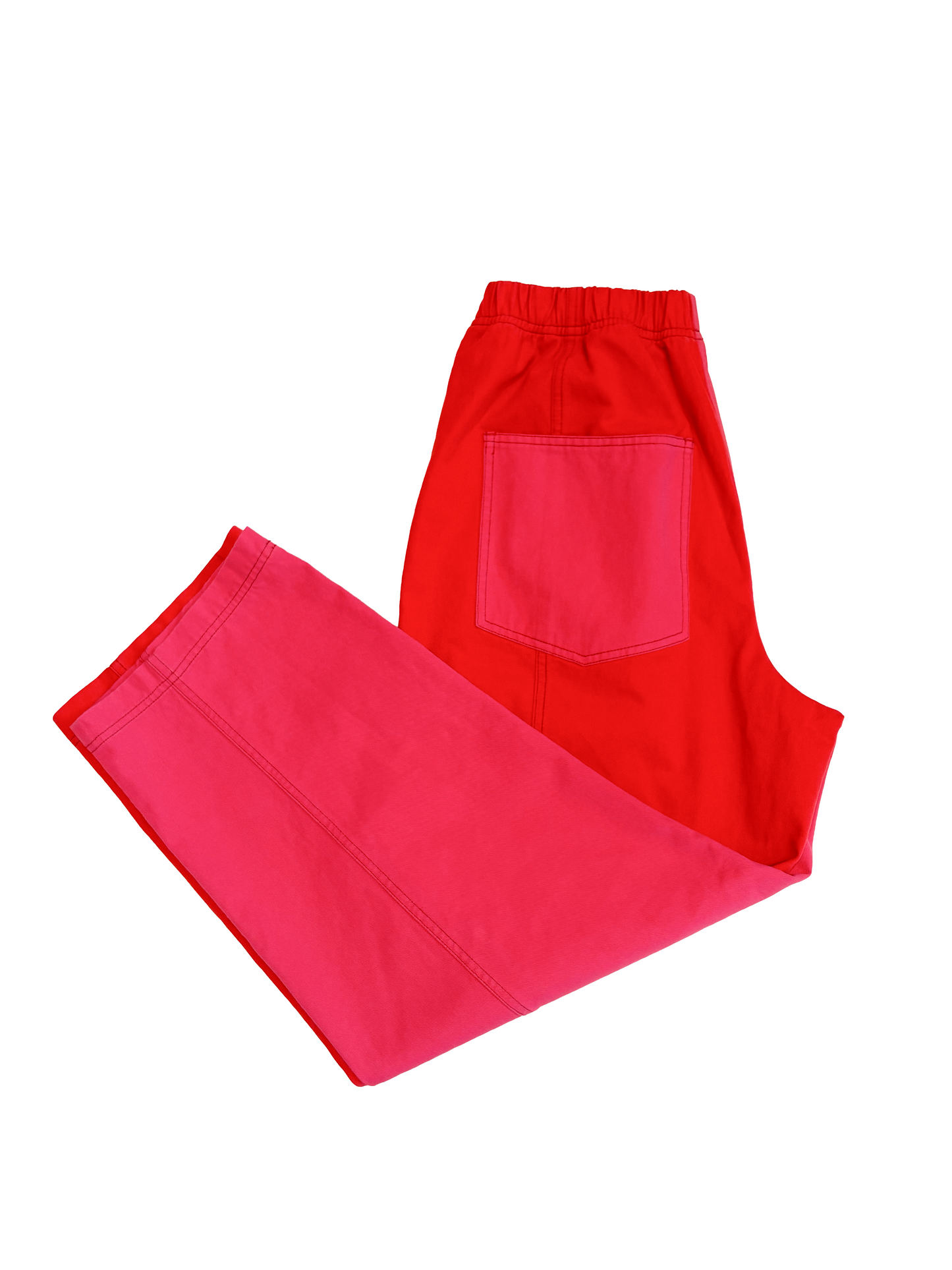 Colorblock Cotton Pants