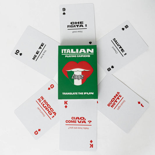 Italian travel playing cards