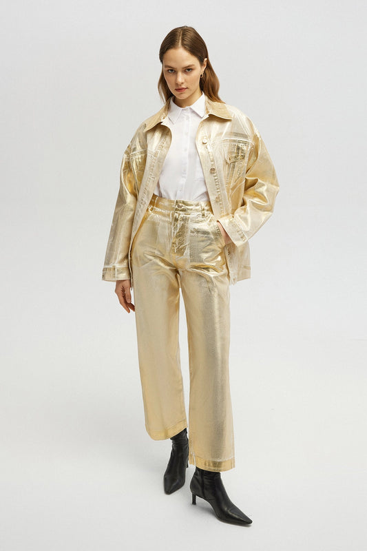 Gold Foil Pants