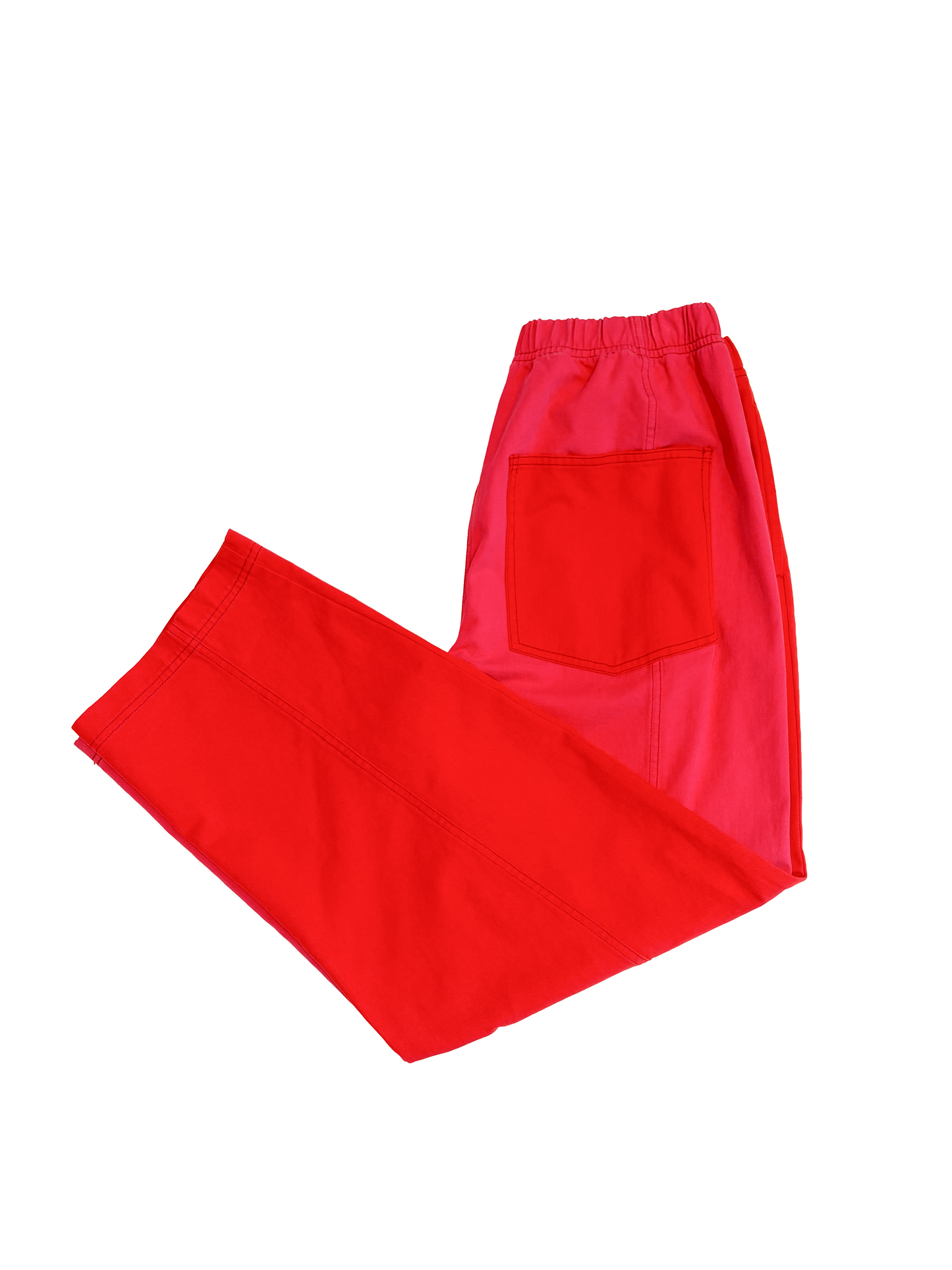 Colorblock Cotton Pants