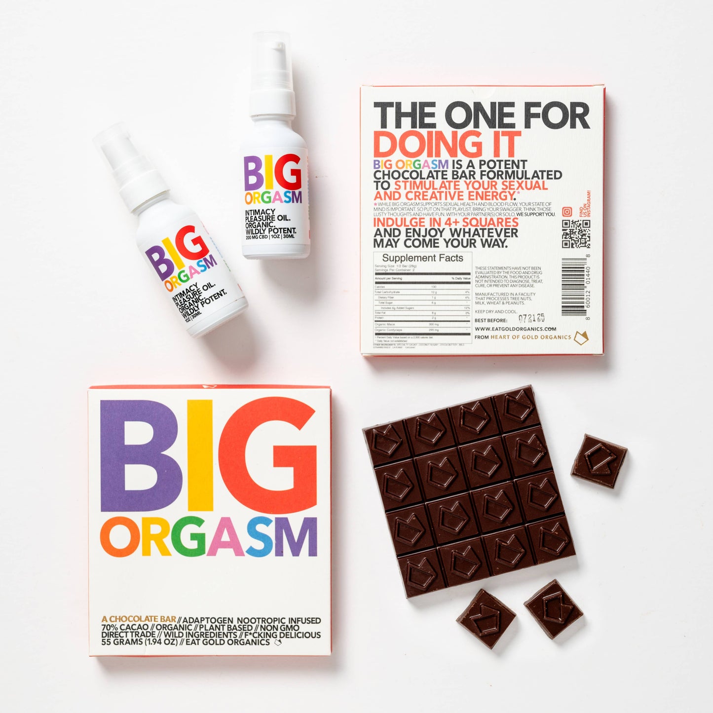 Big Orgasm chocolate bar