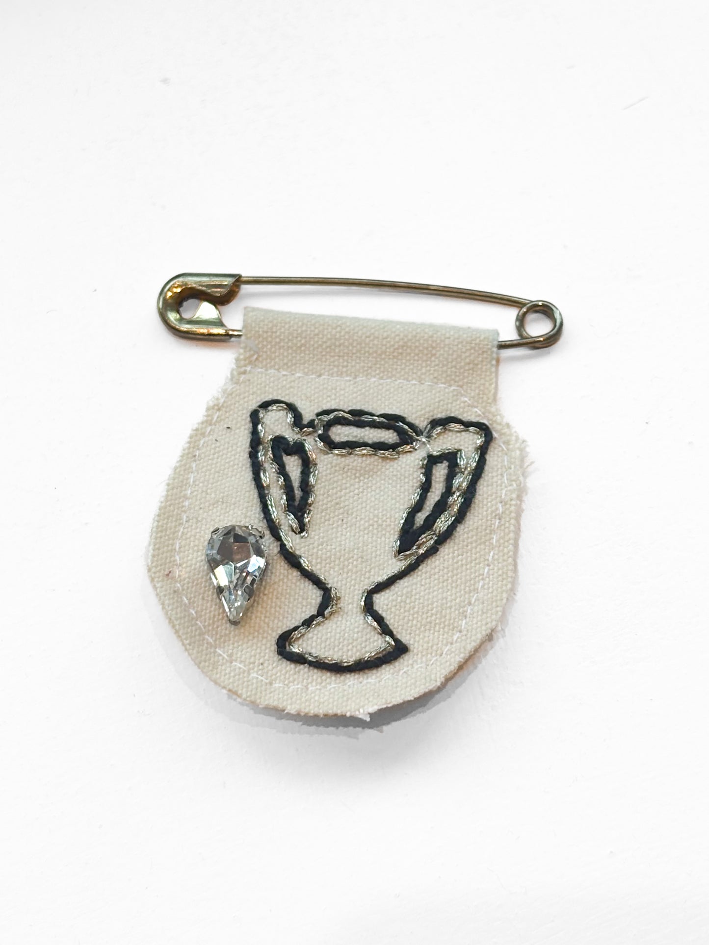 Brooklyn made upcycled badge