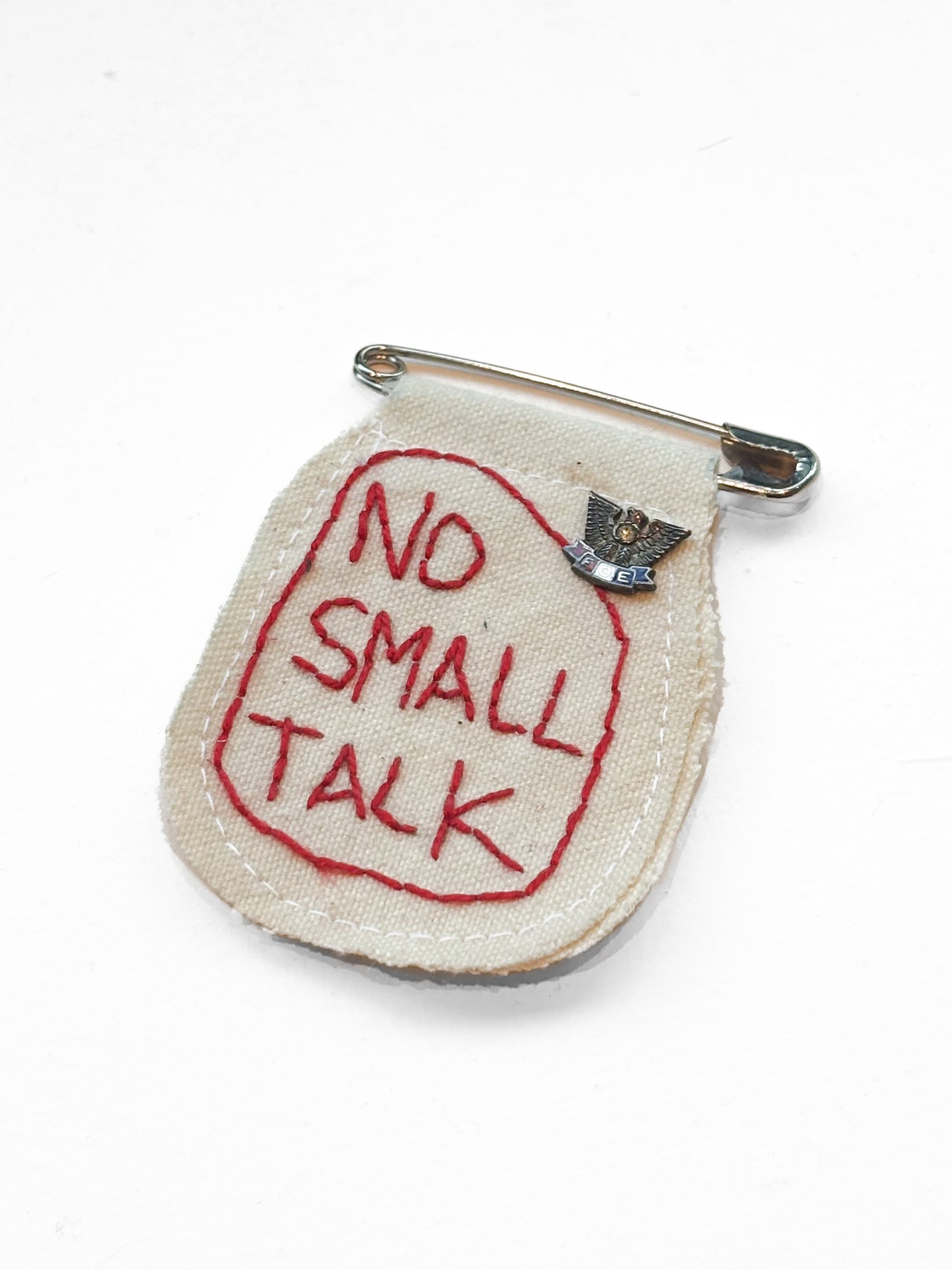 Brooklyn made upcycled badge