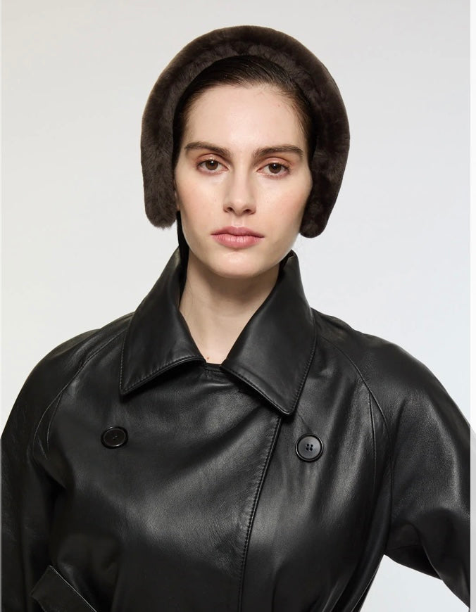 Cleo shearling earmuff headband