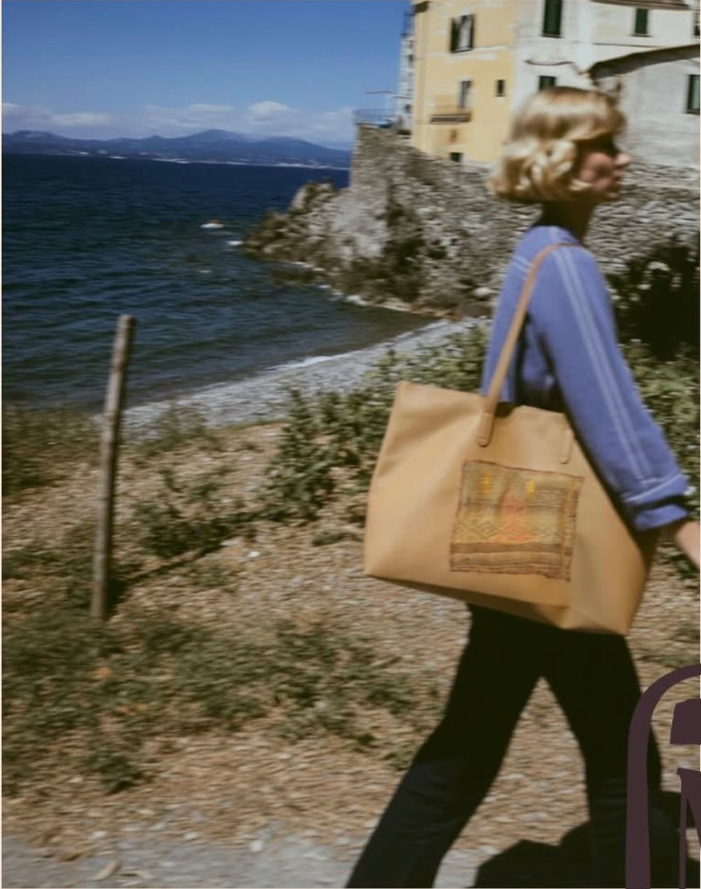 Zeeland x TMWY | Leather Embroidered Tote