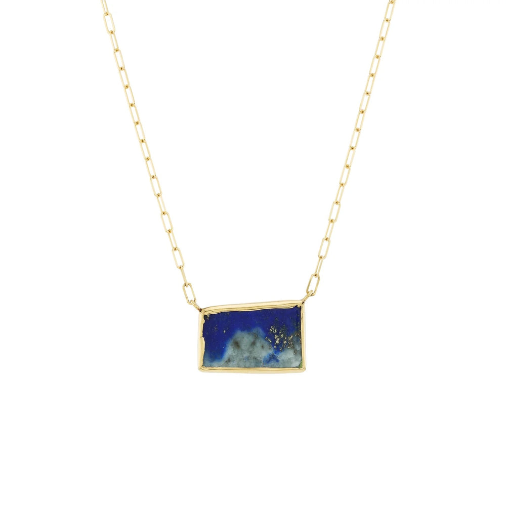 Lapis Painting Necklace