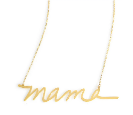 mama gold dipped necklace