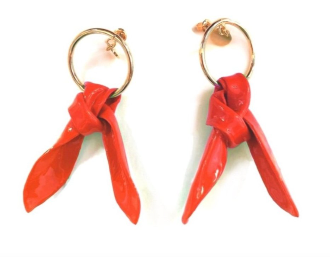 Hannayoo tie earrings