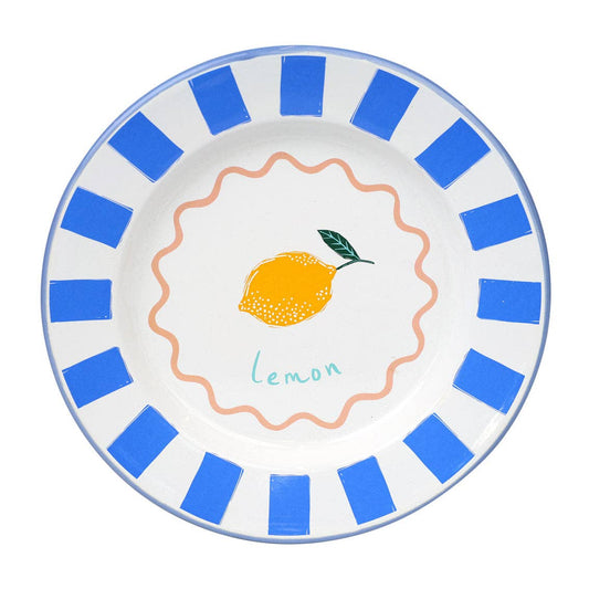 Bon Appetit Lemon Enamel Plate
