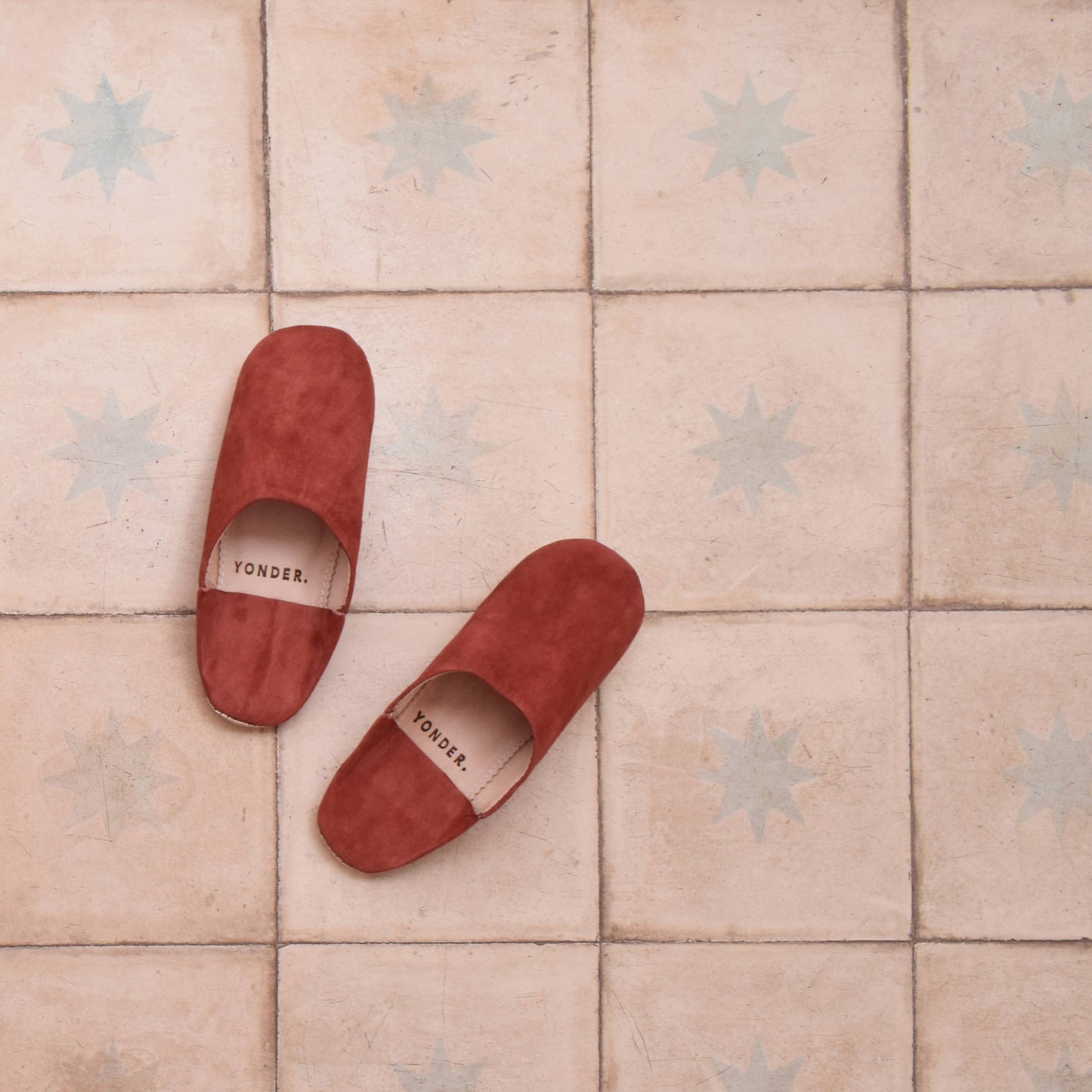 Suede Babouche Slippers Cinnamon