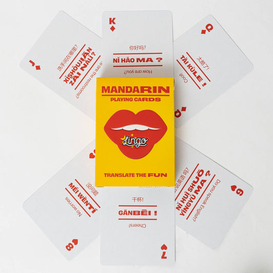 Mandarin travel playing cards
