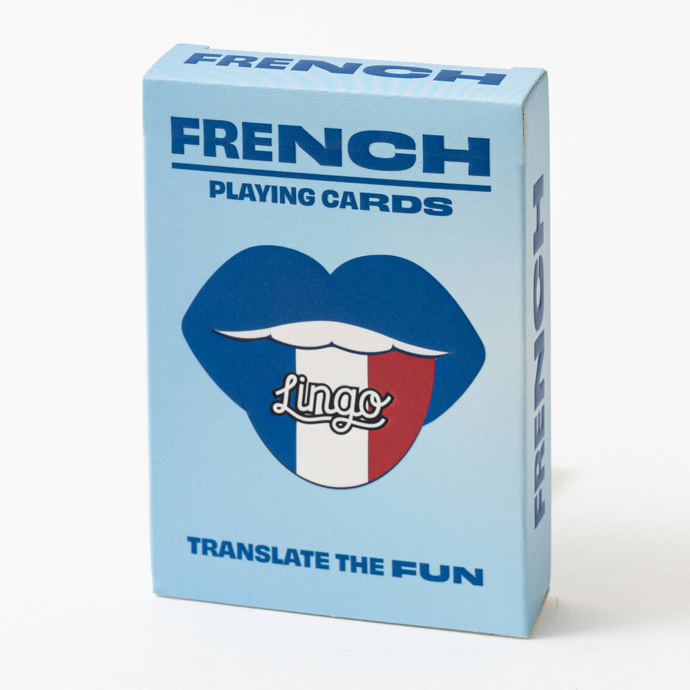 French travel playing cards
