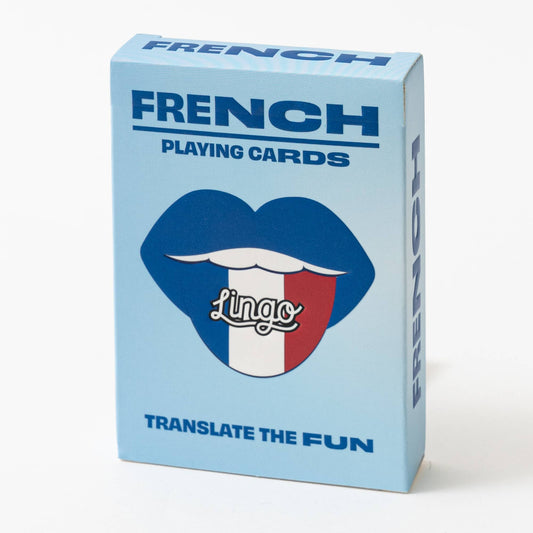 French travel playing cards