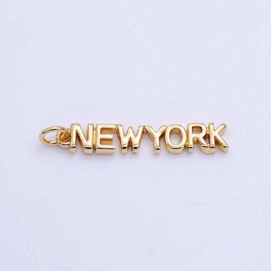 Gold Filled New York Charm