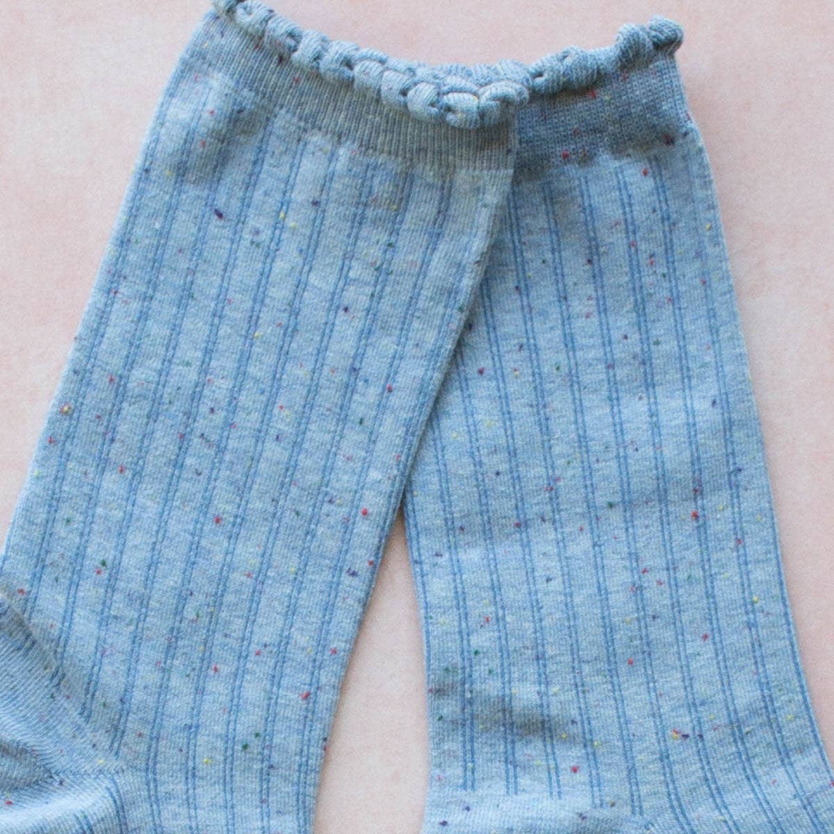 Confetti Solid Socks: Blue