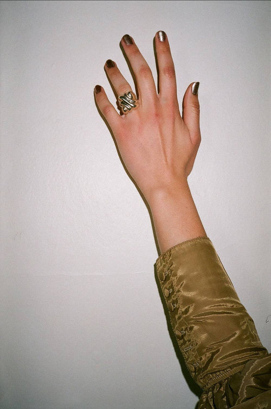 Sterling silver les dunes ring