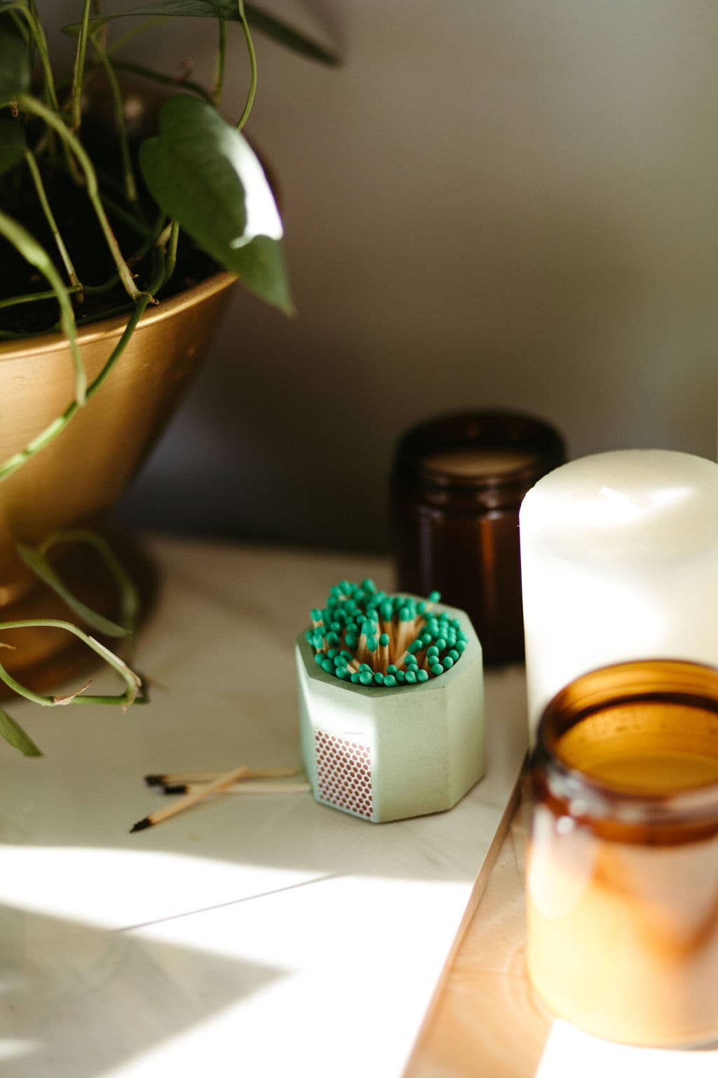 Concrete Match Holder