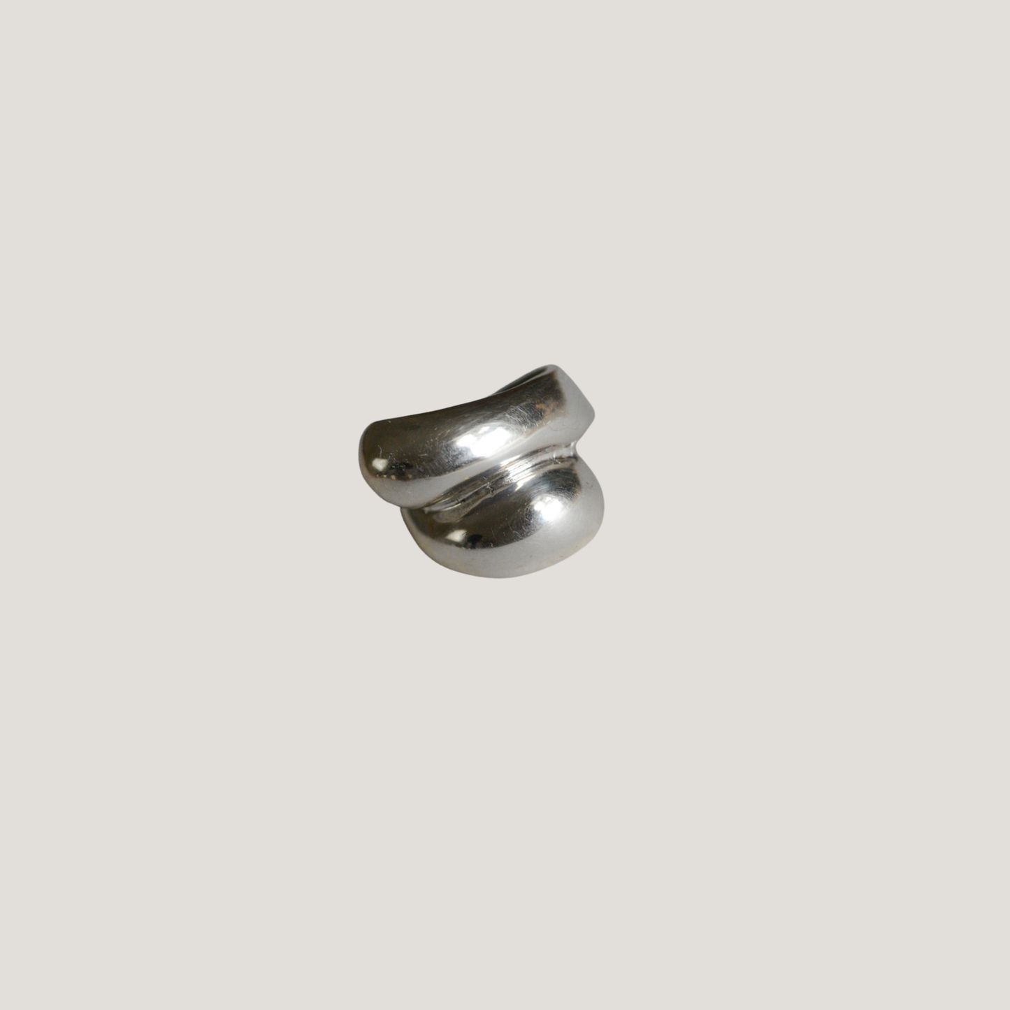 Sterling silver cava ring
