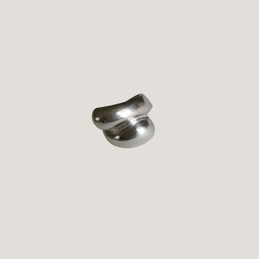 Sterling silver cava ring