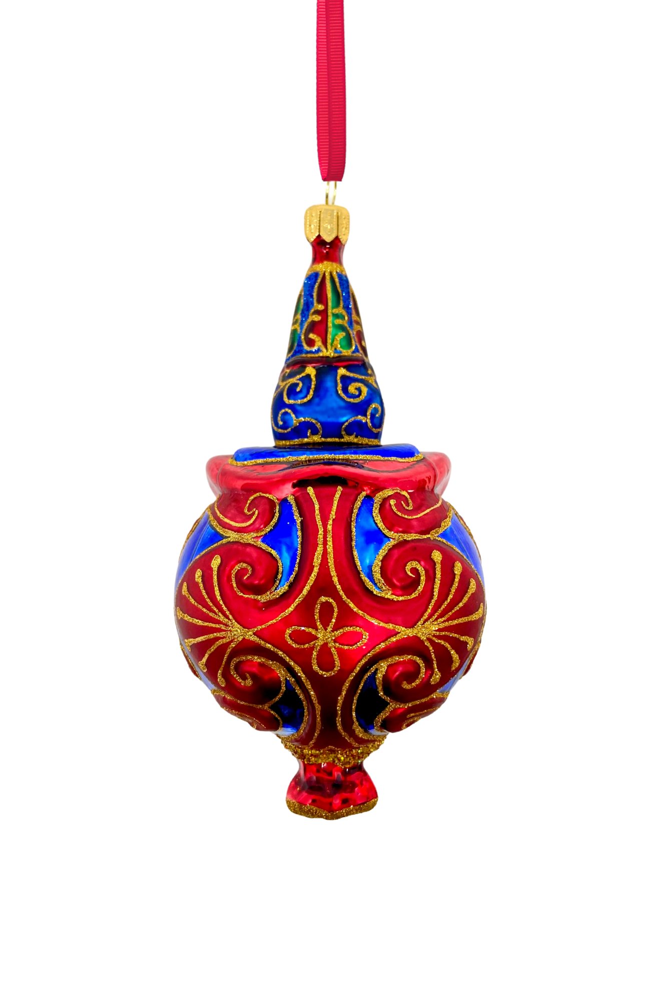 Ringmaster Circus Holiday Polish Glass Christmas Ornament