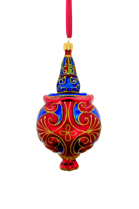 Ringmaster Circus Holiday Polish Glass Christmas Ornament