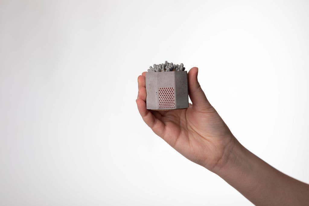 Concrete Match Holder