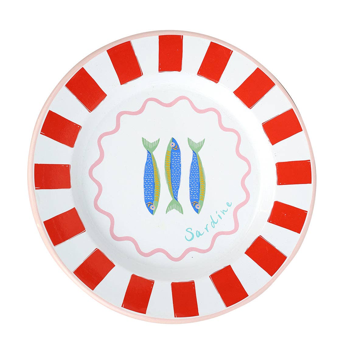 Bon Appetit Fish Enamel Plate