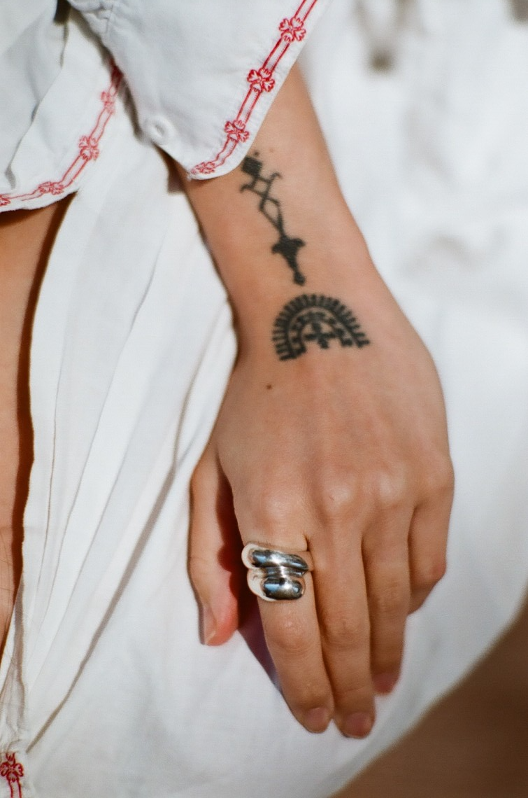 Sterling silver cava ring