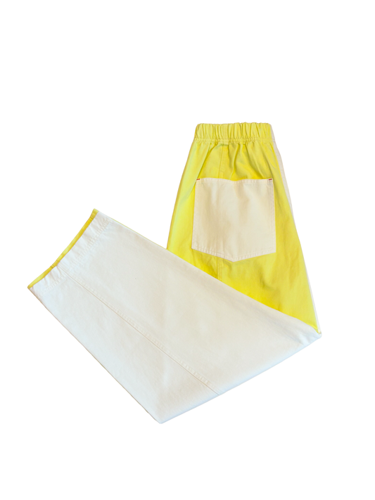 Colorblock Cotton Pants