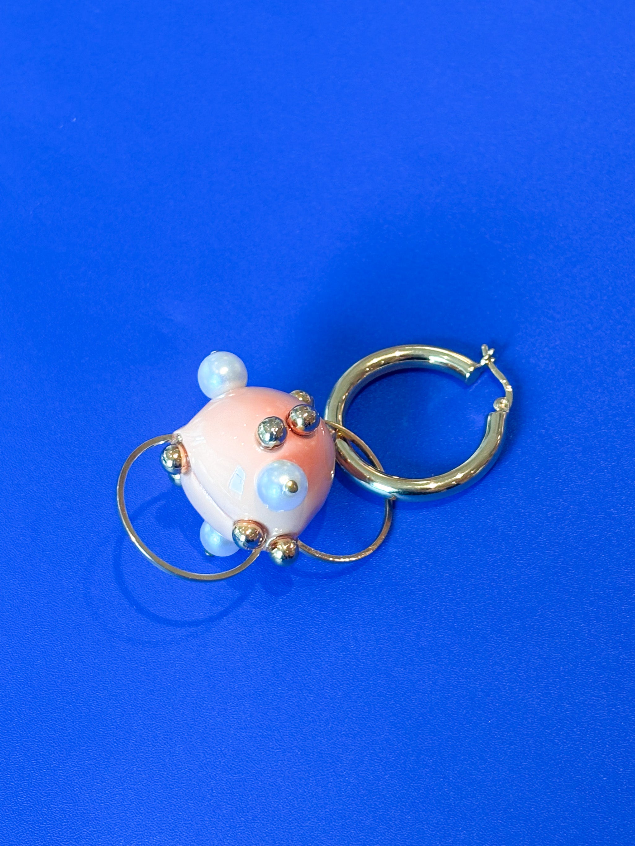 Hannayoo Pink Hoop Earring