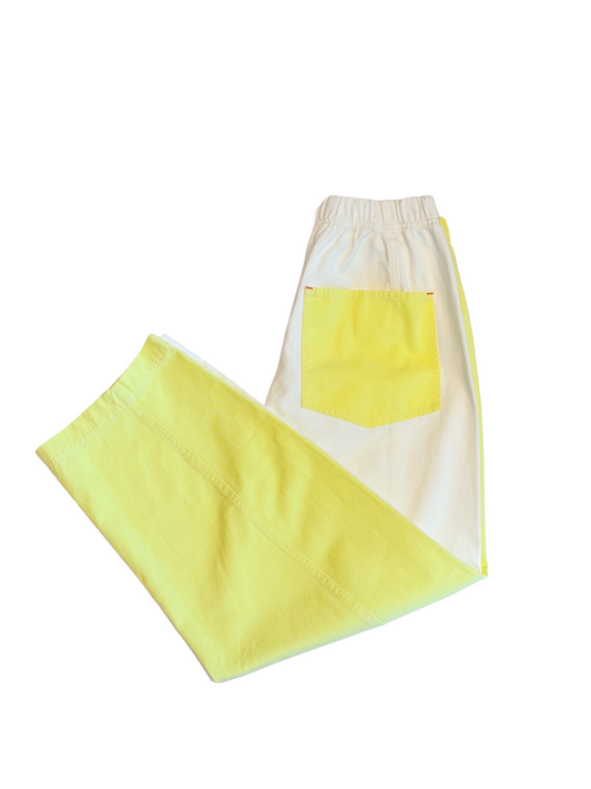 Colorblock Cotton Pants