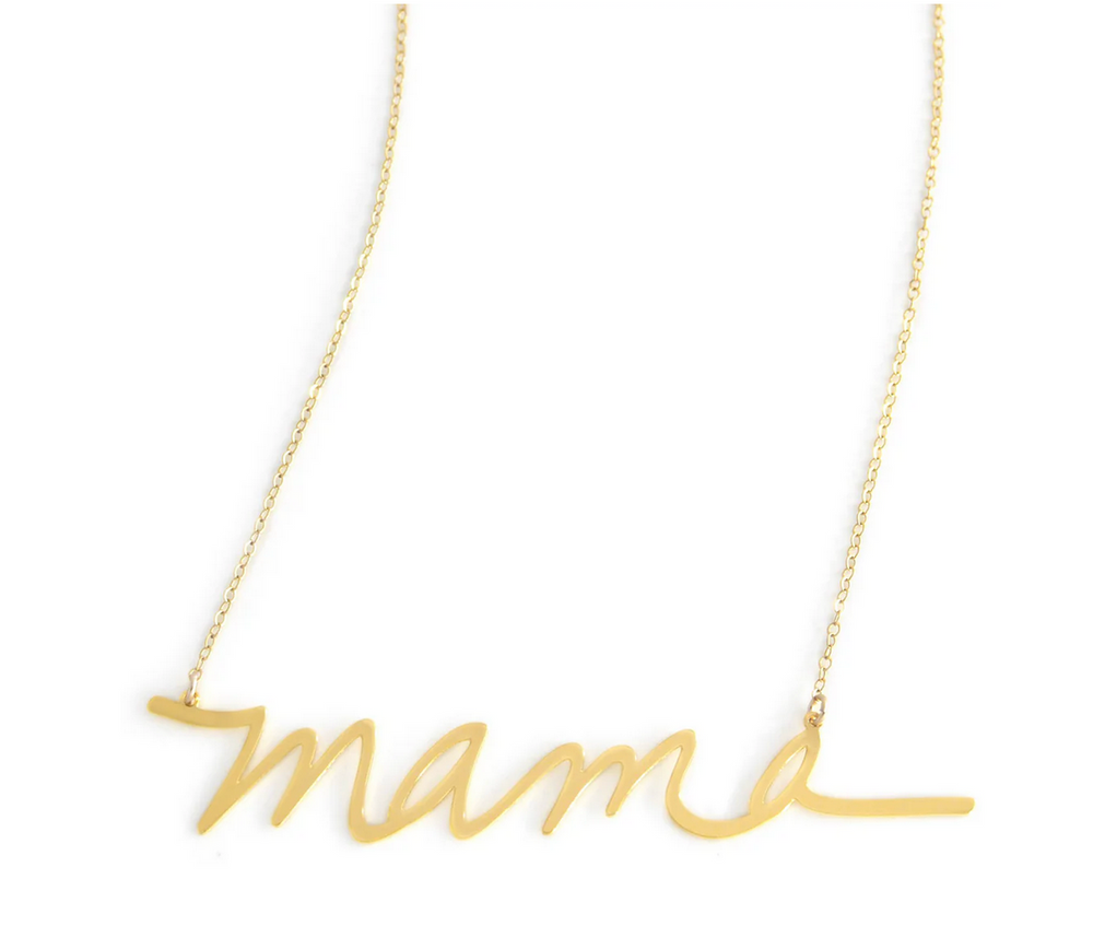 mama gold dipped necklace