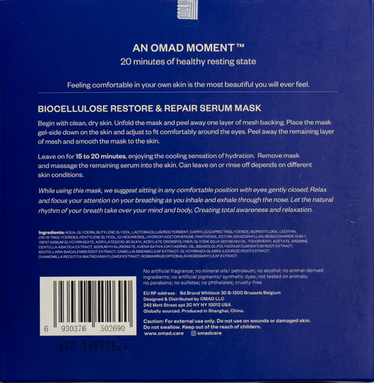 OMAD Biocellulose Restore and Repair Serum Mask