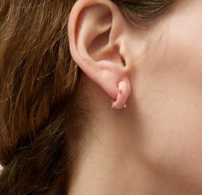 Hannayoo mini moon earrings