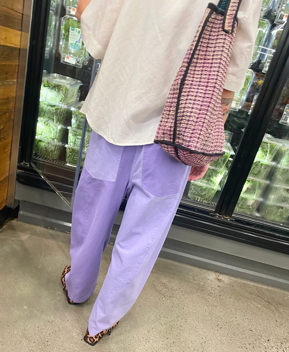 Colorblock Cotton Pants