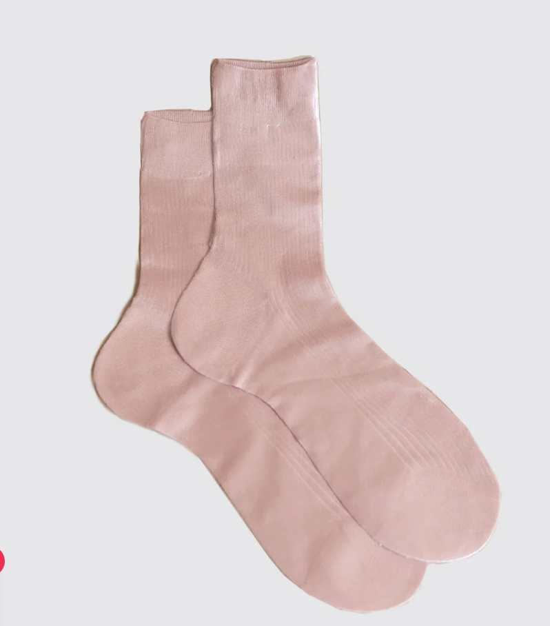Italian Metallic Laminated Socks