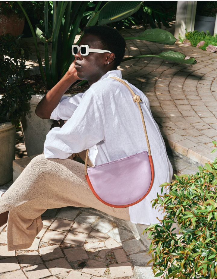 Celine Bag - Lilac / lobster red