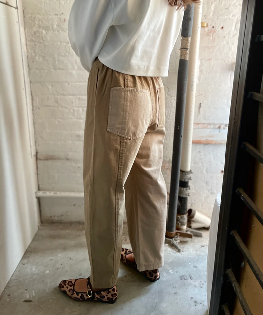 Colorblock Cotton Pants