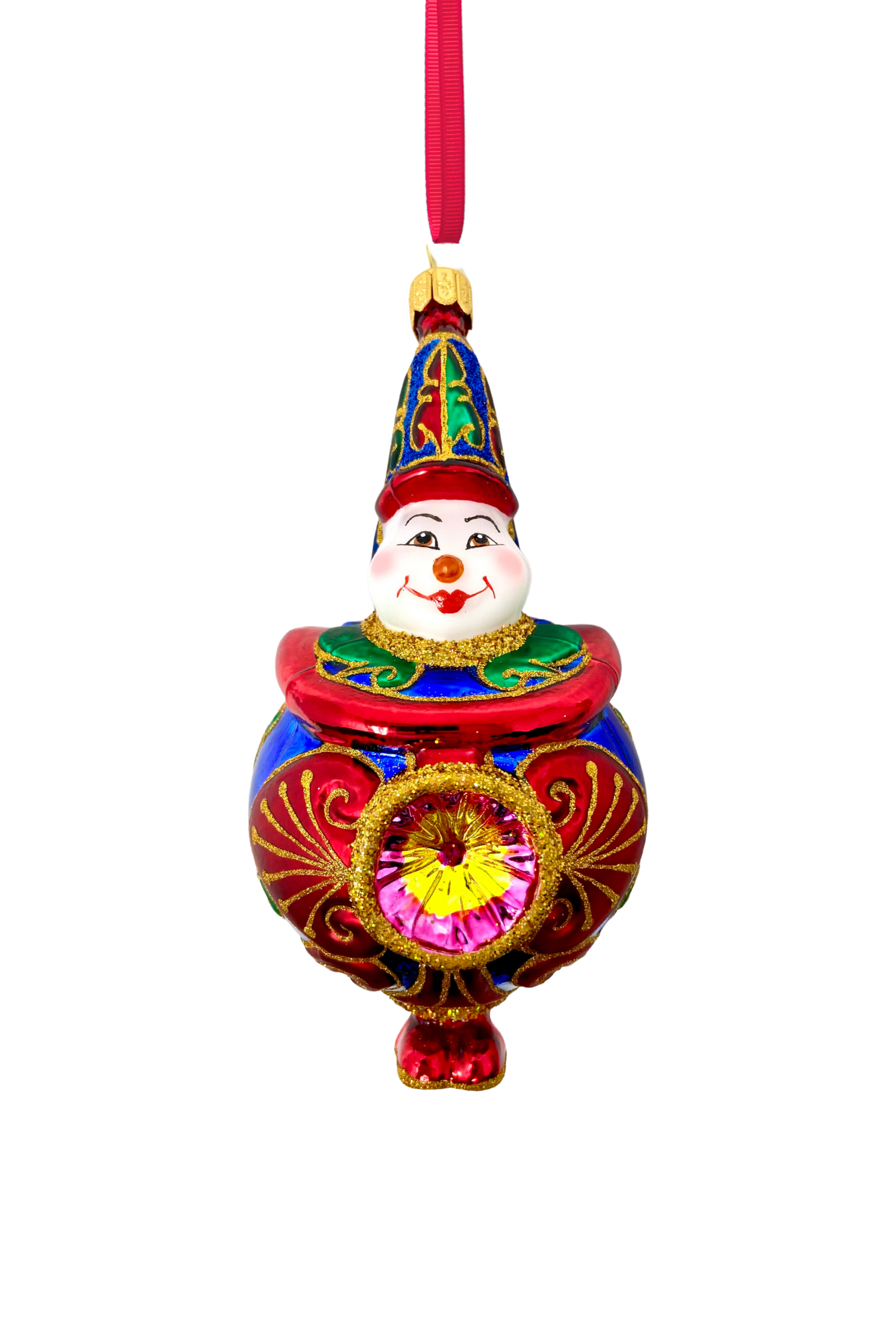 Ringmaster Circus Holiday Polish Glass Christmas Ornament