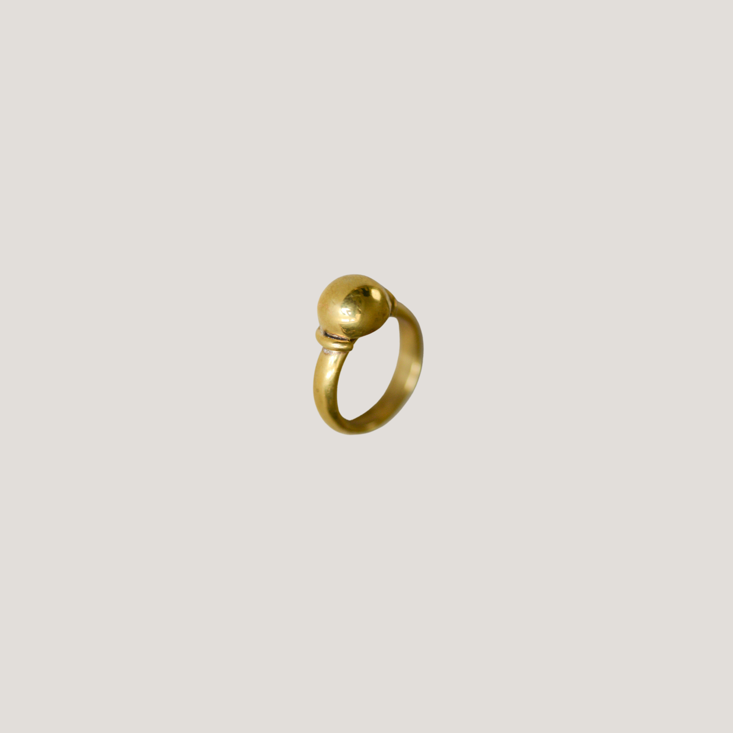 Brass pinky ring