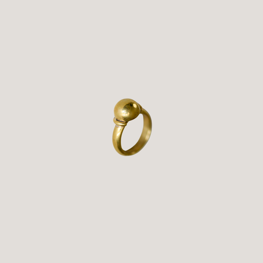 Brass pinky ring