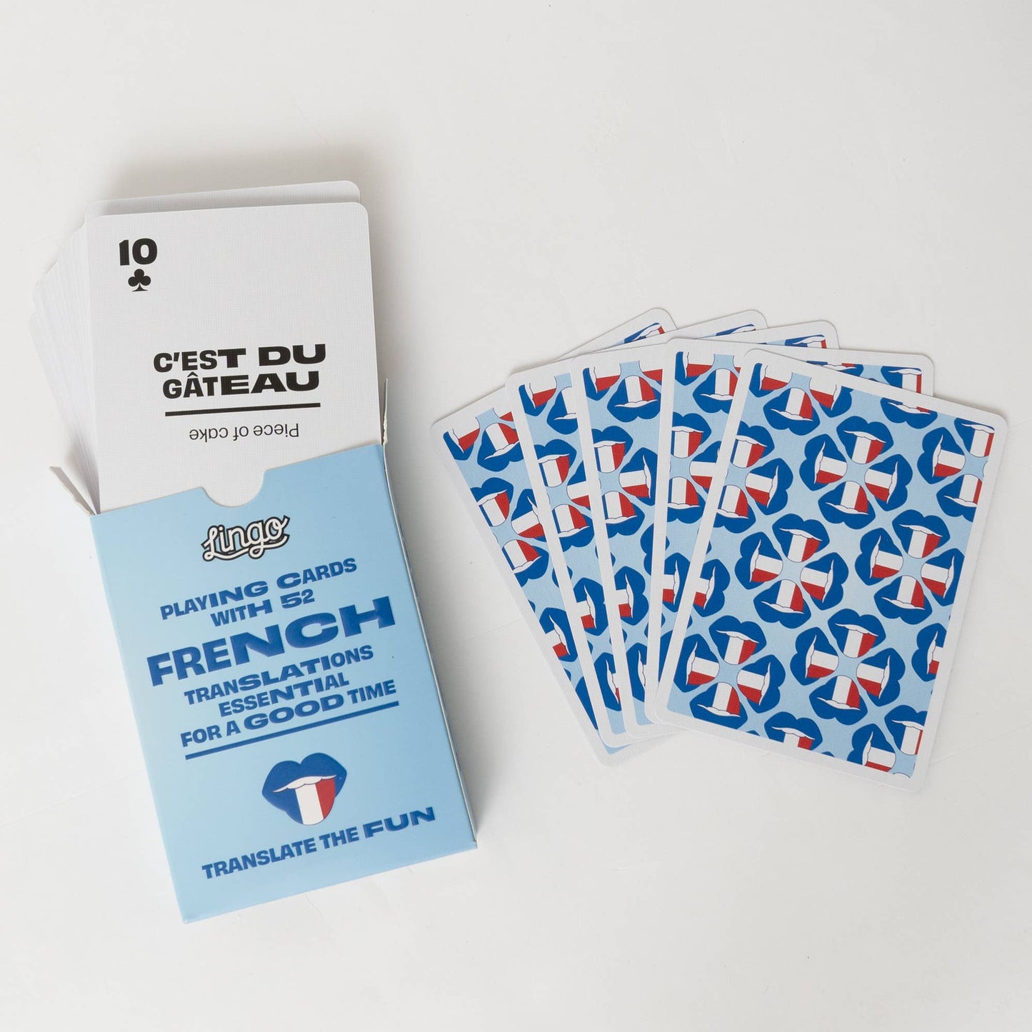 French travel playing cards