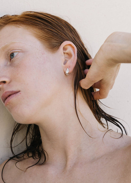 Ostra Studs in Recycled Sterling Silver