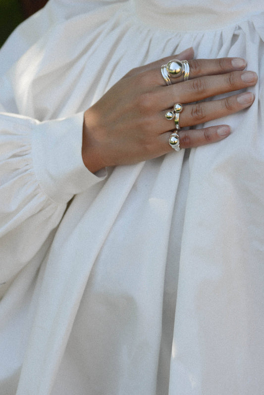 Sterling silver pinky ring