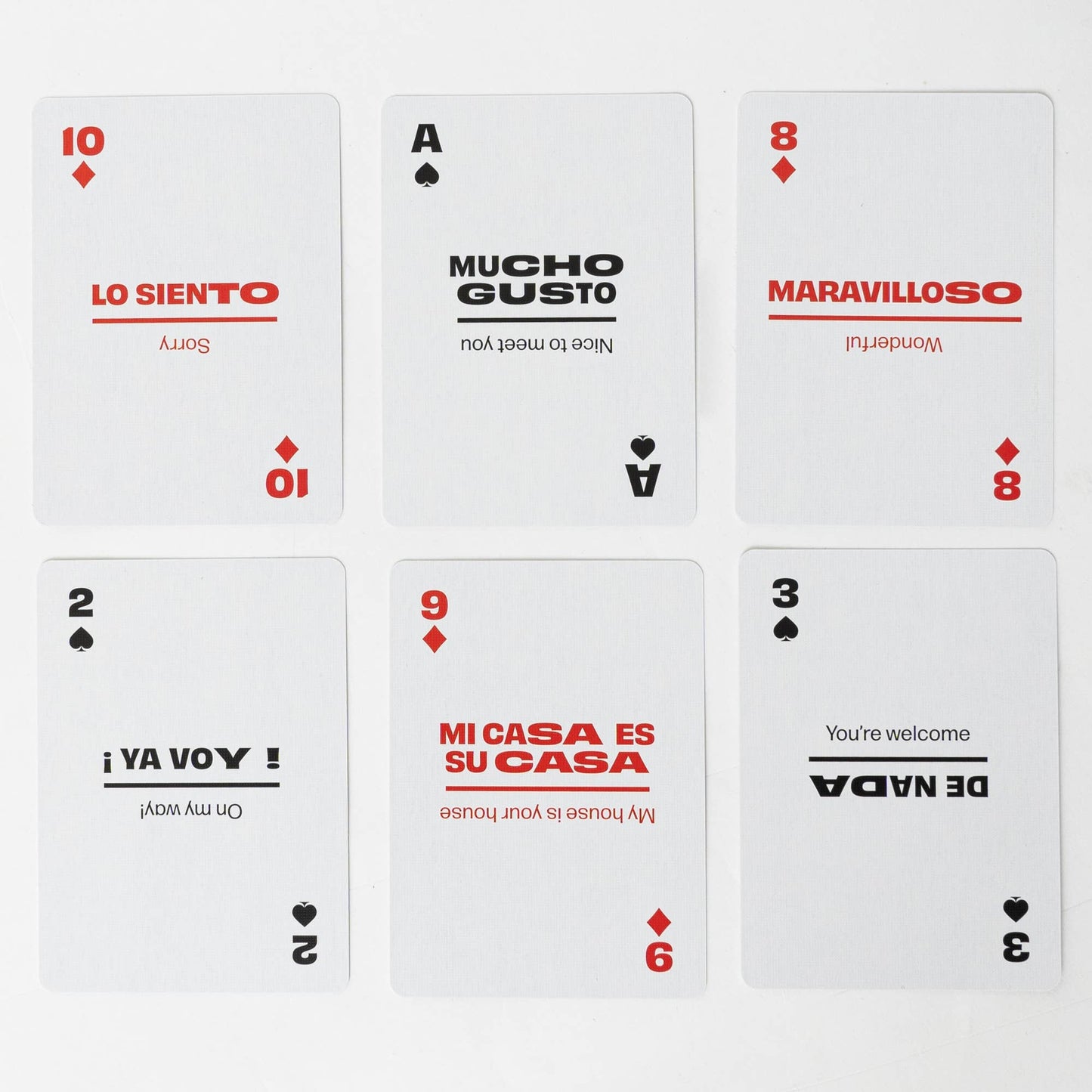 Spanish travel playing cards